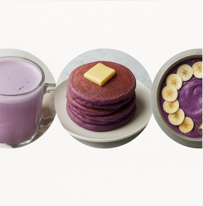 3 recettes faciles à base d’Ube pour une routine douce, saine et colorée