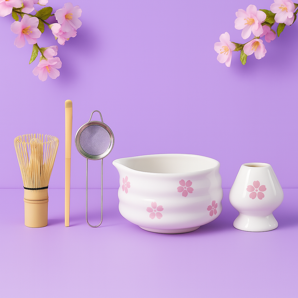 Set à Matcha Japonais Sakura en Céramique