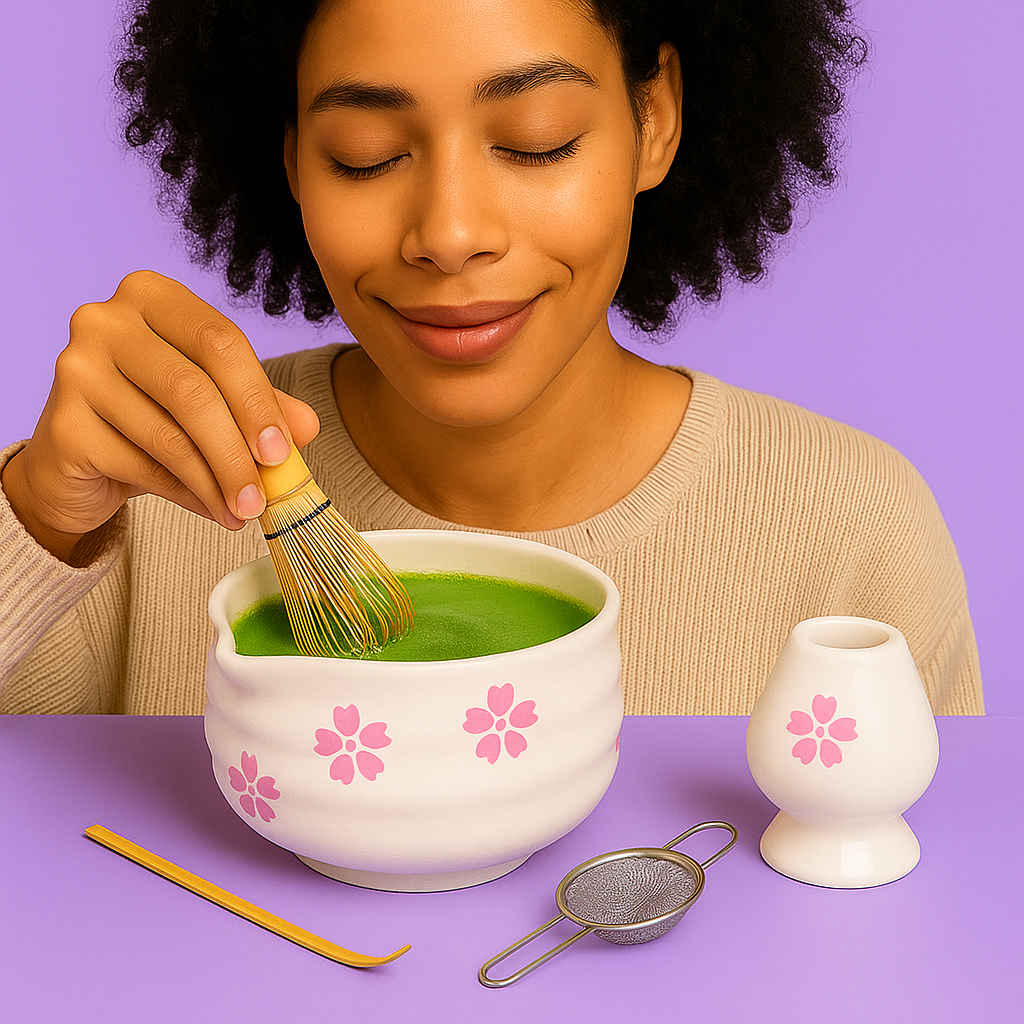Set à Matcha Japonais Sakura en Céramique