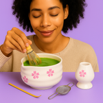 Charger l&#39;image dans la galerie, Set à Matcha Japonais Sakura en Céramique
